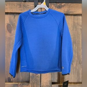 NWT Layer 8 Boys Moisture-Wicking Blue Long-Sleeved Shirt Size 6/7
